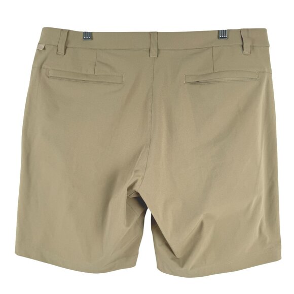 Lululemon Commission Short Mens Size 38 Slim Warpstreme 9" Tan Khaki SS-2123 - Picture 5 of 10